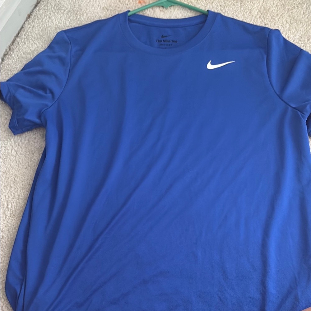 Nike Blue Short Sleeve Tee Vibrant Athletic Wear